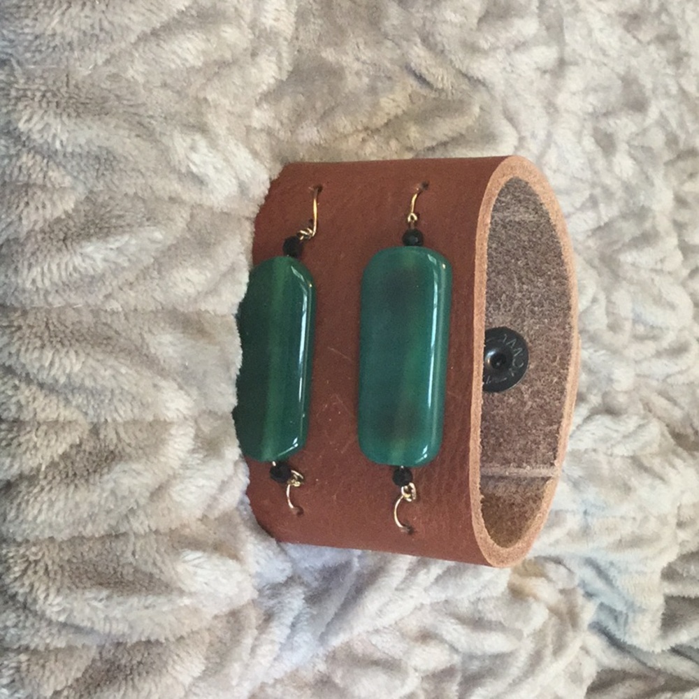 Handmade leather cuff